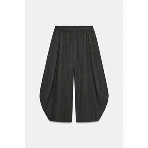 ZARA FLOWY WIDE LEG WOOL PANTS ZW COLLECTION